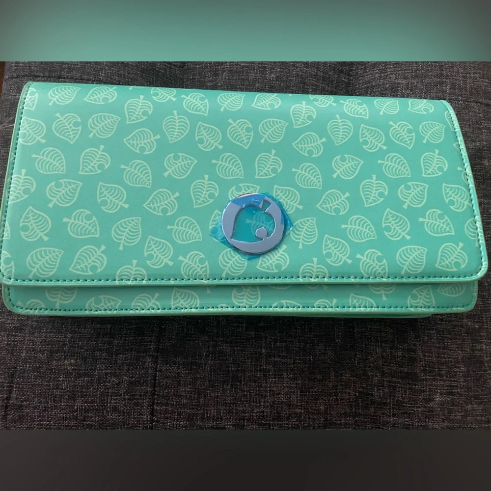 NWT Animal Crossing - Nintendo Switch Sling Bag - Teal Leaves